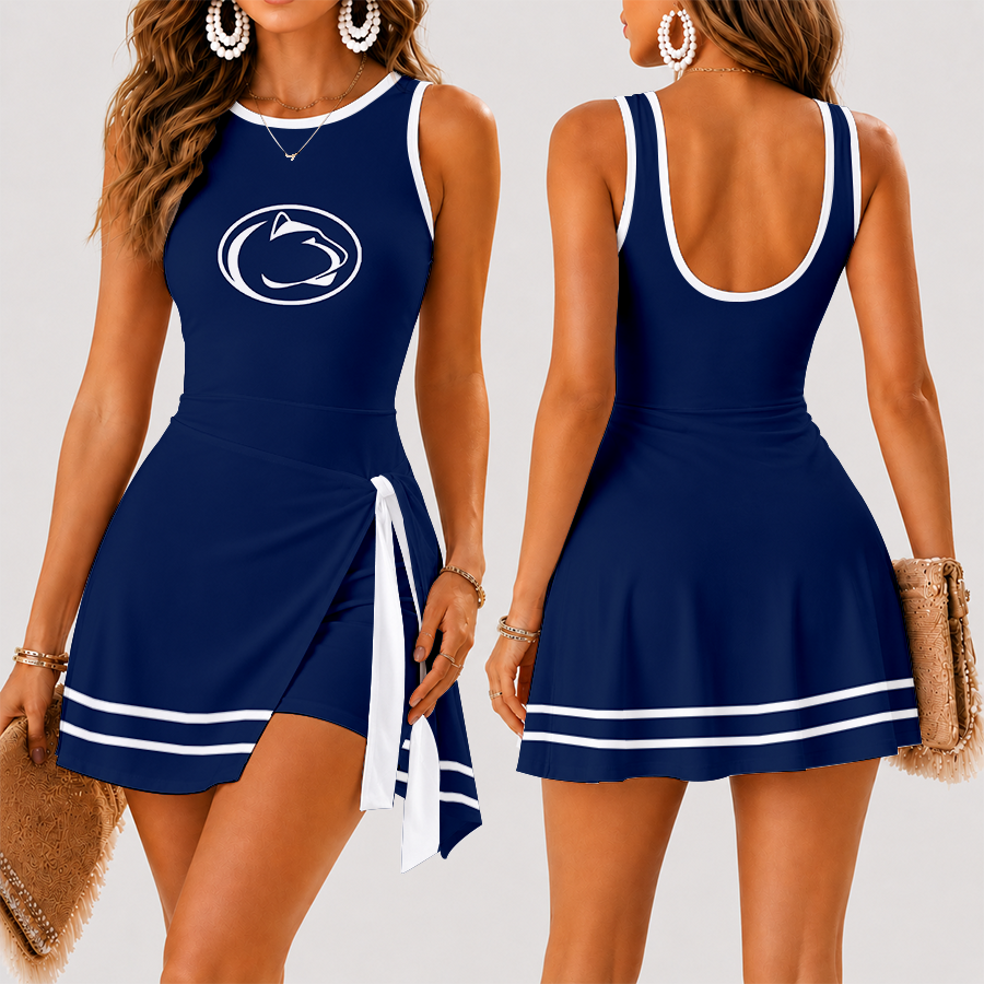 [FAN FAVORITE] NEW CUSTOMIZED NCAA MFF13 PNL PENN STATE NITTANY LIONS WOMEN'S SUMMER SKORT DRESS