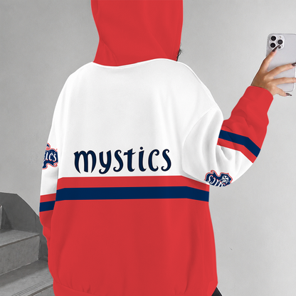 [FAN FAVORITE] NEW CUSTOMIZED WNBA13 WSM WASHINGTON MYSTICS ZIP HOODIE