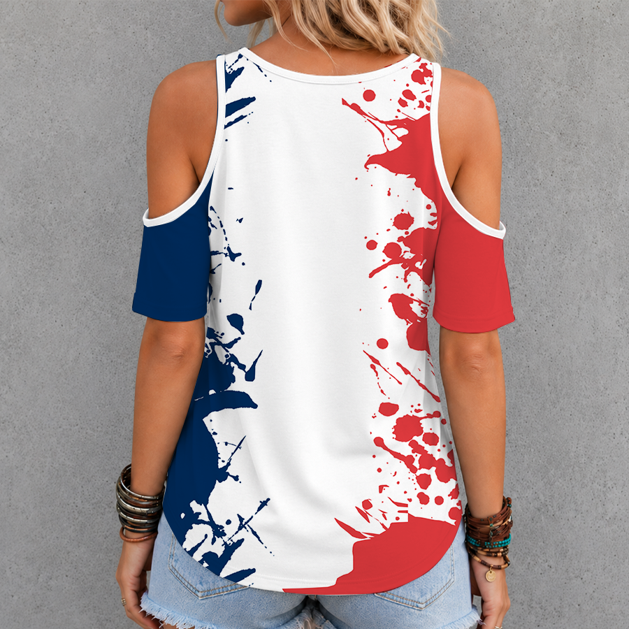 [FAN FAVORITE] NEW CUSTOMIZED WNBA13 WSM WASHINGTON MYSTICS CRISS CROSS V-NECK TOP