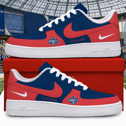 [FAN FAVORITE] NEW CUSTOMIZED WNBA13 WSM WASHINGTON MYSTICS AF1 SNEAKERS