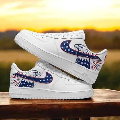 [HOT DEAL] NEW CUSTOMIZED PATRIOTIC AMERICAN FLAG AIR FORCE 1 SHOES