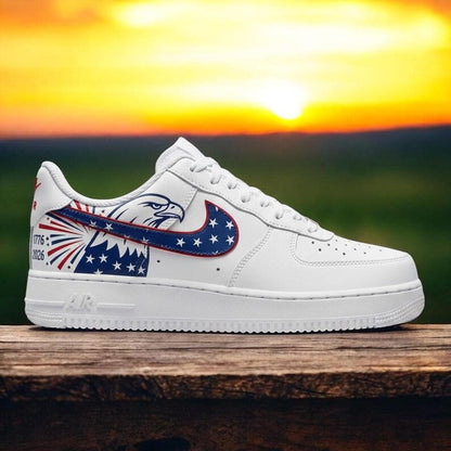 [HOT DEAL] NEW CUSTOMIZED PATRIOTIC AMERICAN FLAG AIR FORCE 1 SHOES