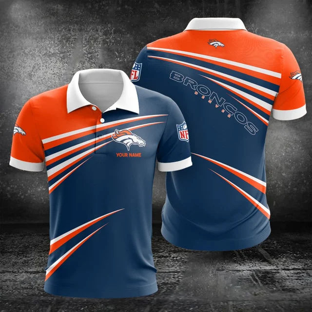 VIRAL EDITION - NEW CUSTOMIZED NFL13 DVB DENVER BRONCOS POLO, T-SHIRT & SHORT PANTS SET