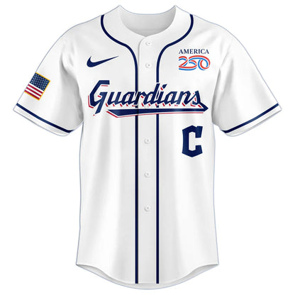 LIMITED EDITION - NEW CUSTOMIZED MLB13 CGS CLEVELAND GUARDIANS BASEBALL JERSEY