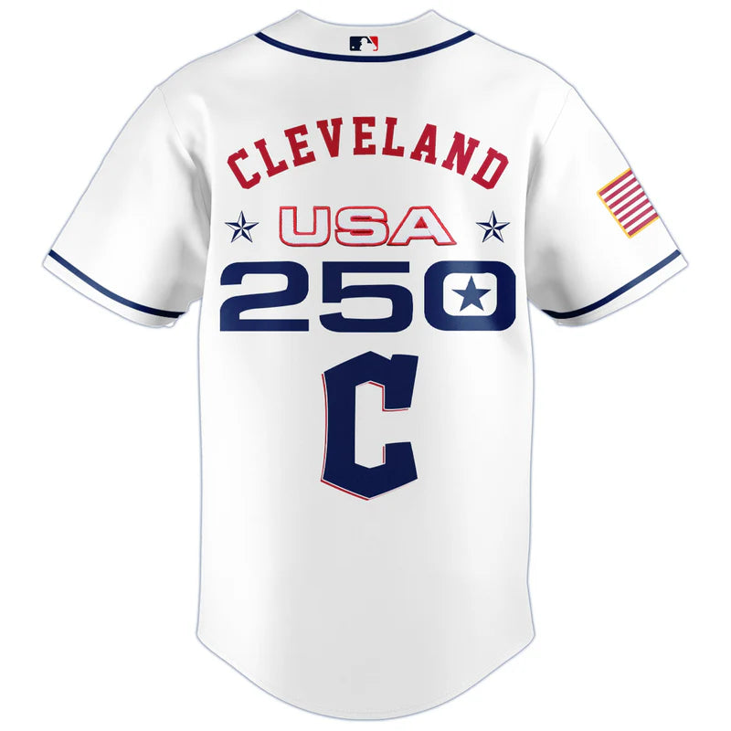 LIMITED EDITION - NEW CUSTOMIZED MLB13 CGS CLEVELAND GUARDIANS BASEBALL JERSEY