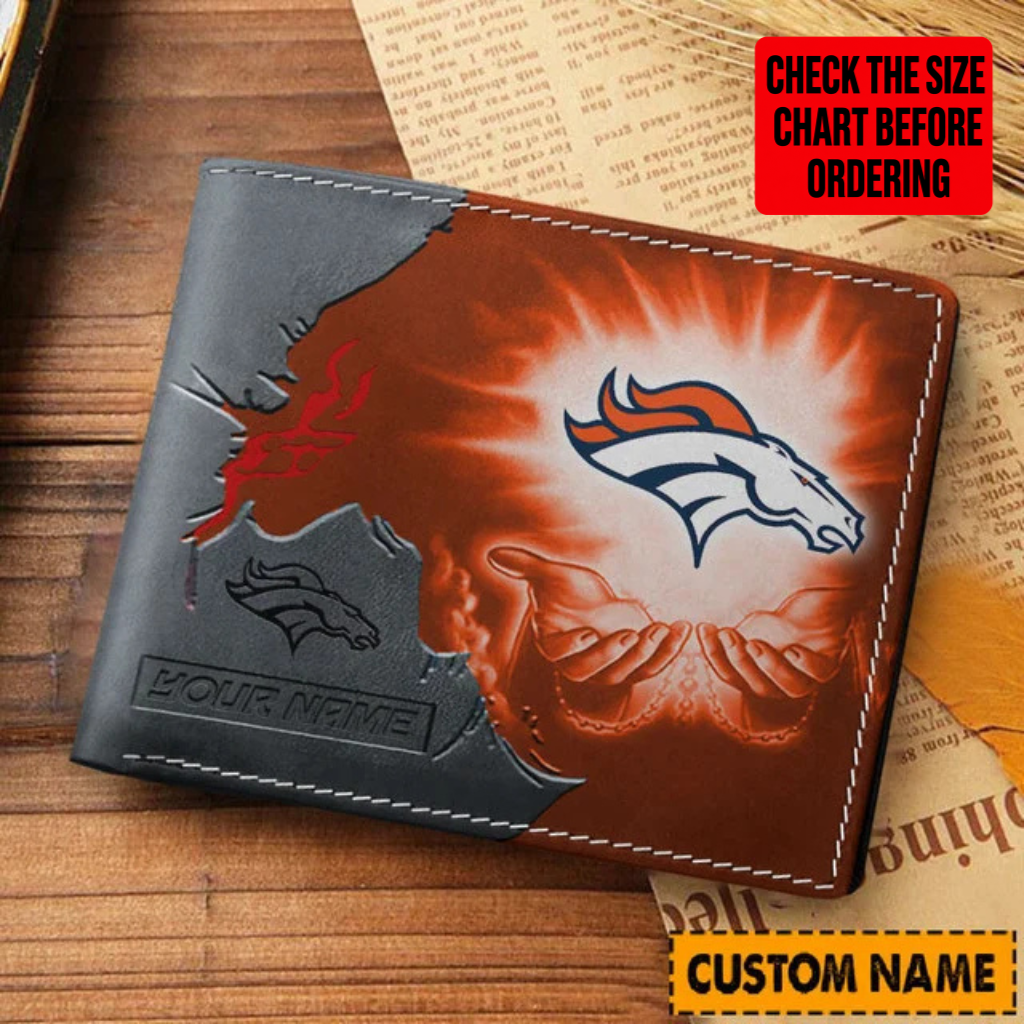 LIMITED EDITION - NEW CUSTOMIZED NFL13 DVB DENVER BRONCOS LEATHER WALLET