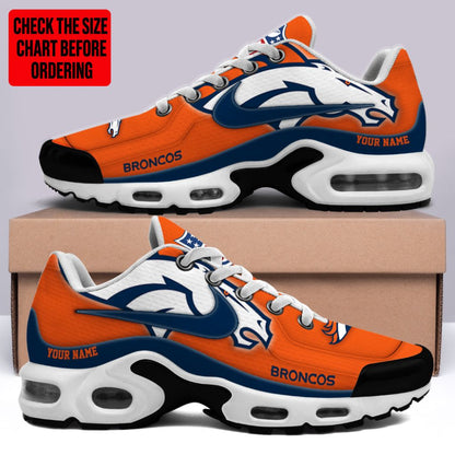 LIMITED EDITION - NEW CUSTOMIZED NFL13 DVB DENVER BRONCOS AIR MAX PLUS SNEAKERS