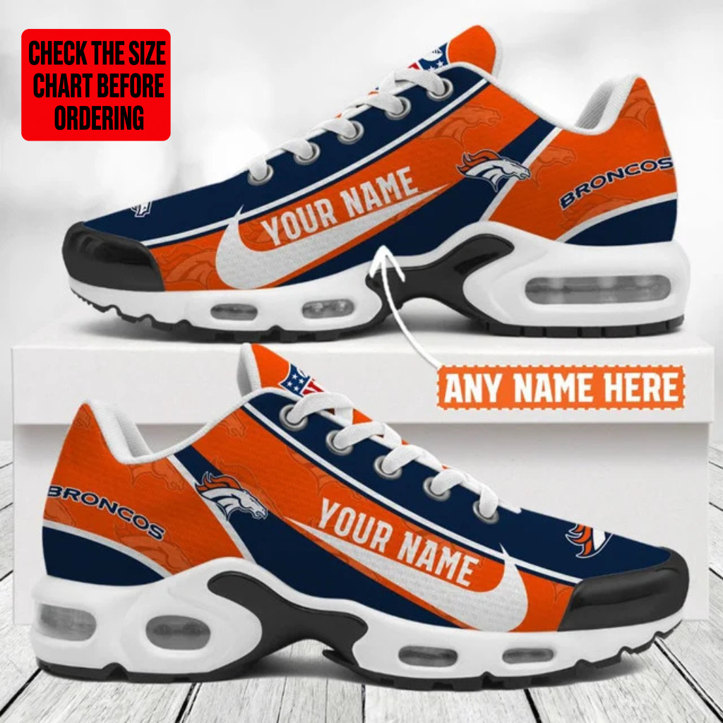 [SPECIAL OFFER] NEW CUSTOMIZED NFL13 DVB DENVER BRONCOS AIR MAX PLUS SNEAKERS