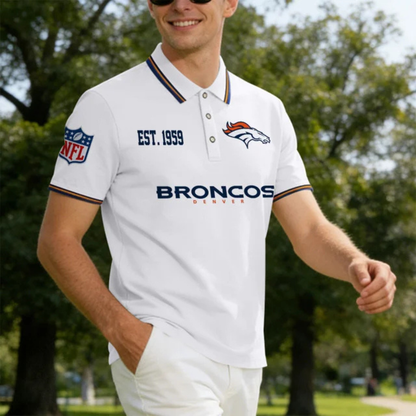 [SPECIAL OFFER] NEW CUSTOMIZED NFL13 DVB DENVER BRONCOS POLO SHIRT