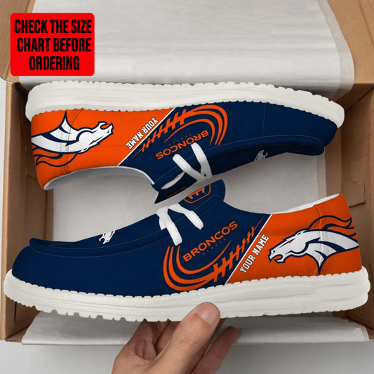[SPECIAL OFFER] NEW CUSTOMIZED NFL13 DVB DENVER BRONCOS LOAFER SHOES