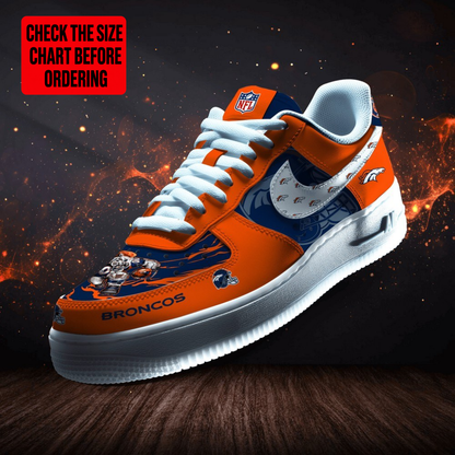 LIMITED EDITION - NEW CUSTOMIZED NFL13 DVB DENVER BRONCOS AF1 SHOES