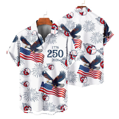 LIMITED EDITION - NEW CUSTOMIZED MLB13 CGS CLEVELAND GUARDIANS UNISEX HAWAIIAN SHIRT