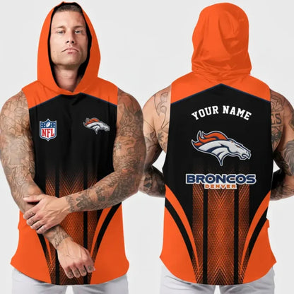 [SPECIAL OFFER] NEW CUSTOMIZED NFL13 DVB DENVER BRONCOS HOODED TANK TOP
