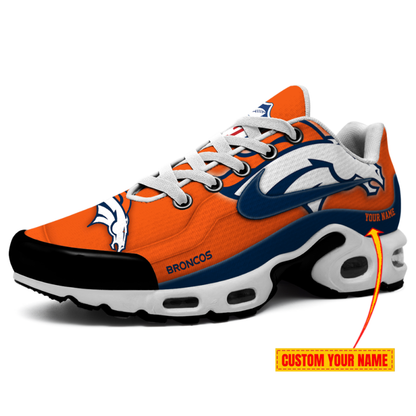 LIMITED EDITION - NEW CUSTOMIZED NFL13 DVB DENVER BRONCOS AIR MAX PLUS SNEAKERS