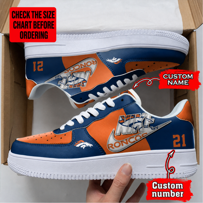 [SPECIAL OFFER] NEW CUSTOMIZED NFL13 DVB DENVER BRONCOS AF1 SHOES