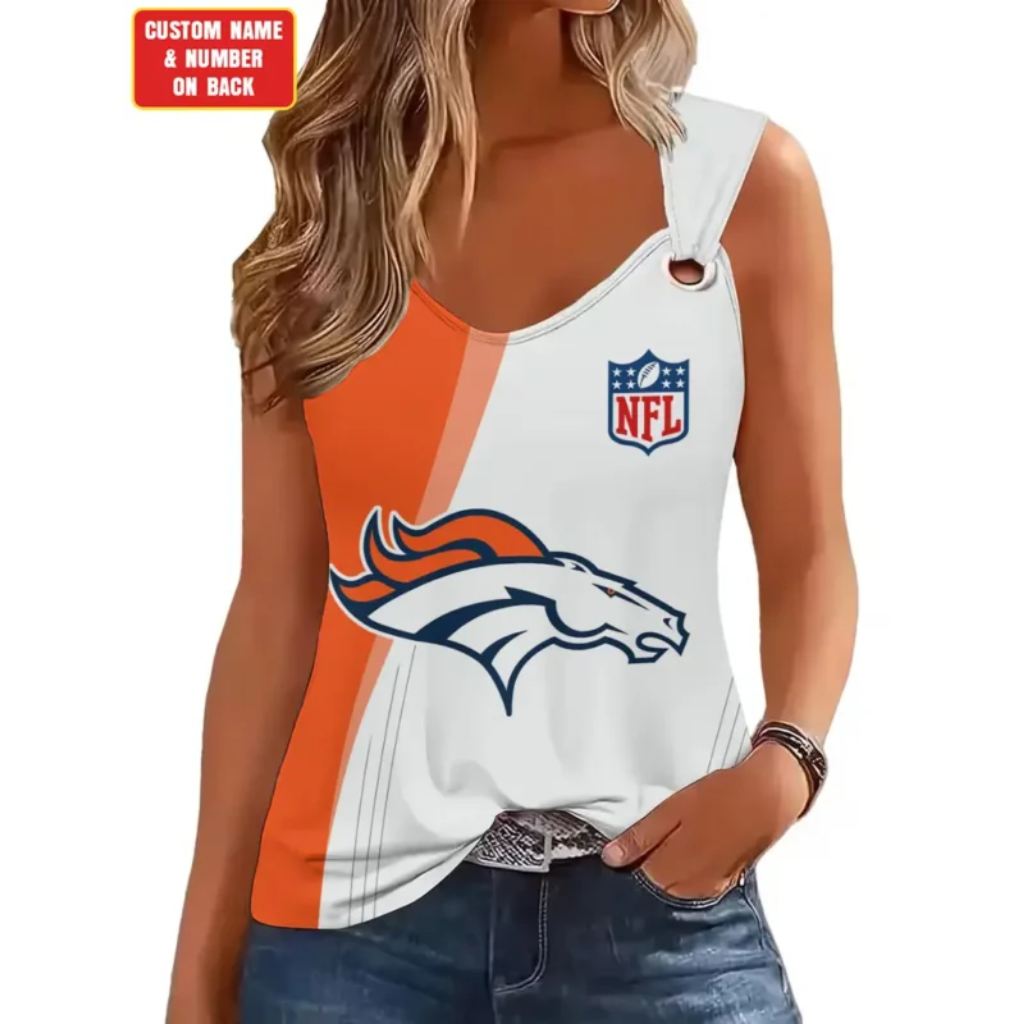 [SPECIAL OFFER] NEW CUSTOMIZED NFL13 DVB DENVER BRONCOS O-RING SHOULDER TANK TOP