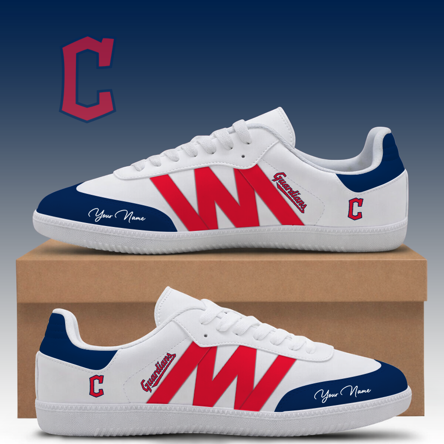 [FLASH SALE] NEW CUSTOMIZED MLB13 CGS CLEVELAND GUARDIANS CLASSIC SNEAKERS