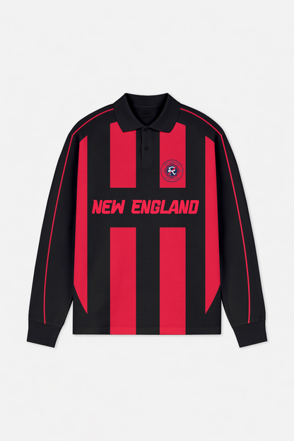 LIMITED EDITION - NEW CUSTOMIZED MLS13 NER NE REVOLUTION LONG SLEEVE POLO
