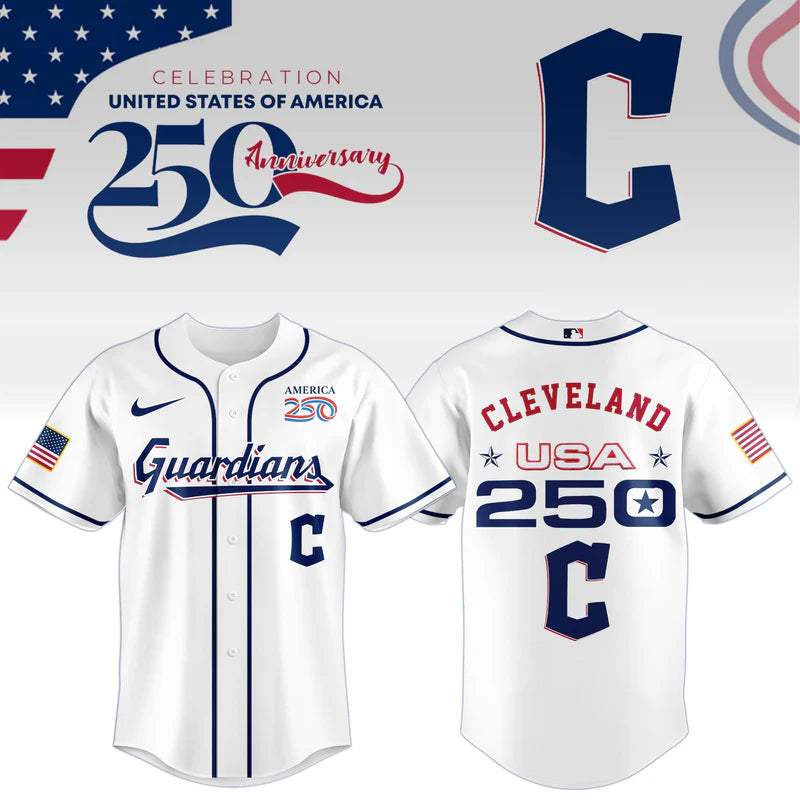 LIMITED EDITION - NEW CUSTOMIZED MLB13 CGS CLEVELAND GUARDIANS BASEBALL JERSEY