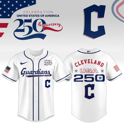 LIMITED EDITION - NEW CUSTOMIZED MLB13 CGS CLEVELAND GUARDIANS BASEBALL JERSEY