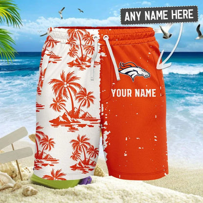LIMITED EDITION - NEW CUSTOMIZED NFL13 DVB DENVER BRONCOS UNISEX HAWAIIAN SHIRT & SHORTS SET