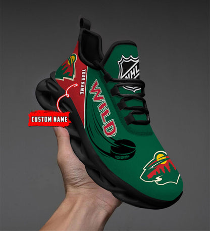 LIMITED EDITION - NEW CUSTOMIZED NHL13 MNW MINNESOTA WILD CLUNKY SNEAKERS