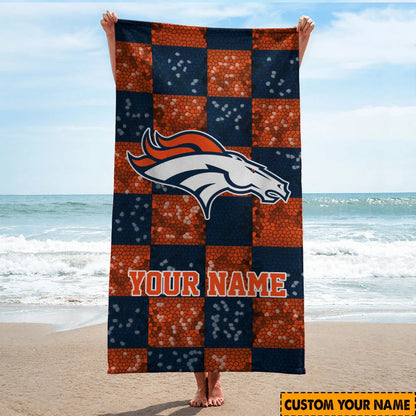 LIMITED EDITION - NEW CUSTOMIZED NFL13 DVB DENVER BRONCOS BEACH TOWEL