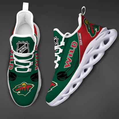 LIMITED EDITION - NEW CUSTOMIZED NHL13 MNW MINNESOTA WILD CLUNKY SNEAKERS