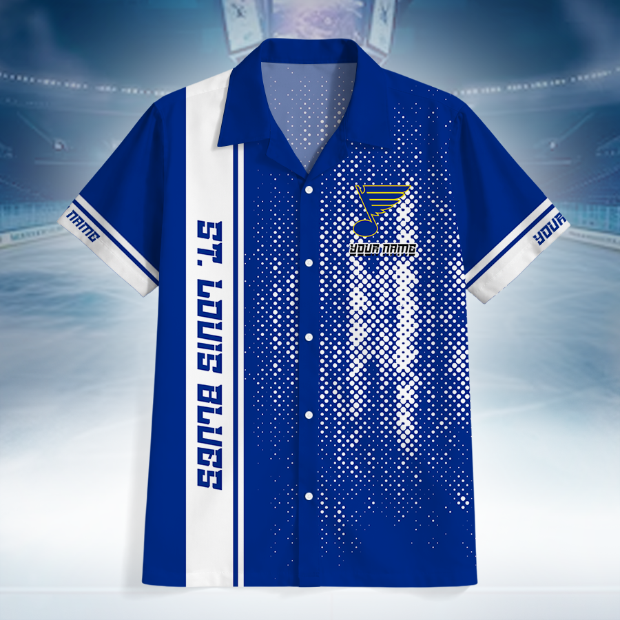 LIMITED EDITION - NEW CUSTOMIZED NHL14 SLB ST. LOUIS BLUES UNISEX HAWAIIAN SHIRT