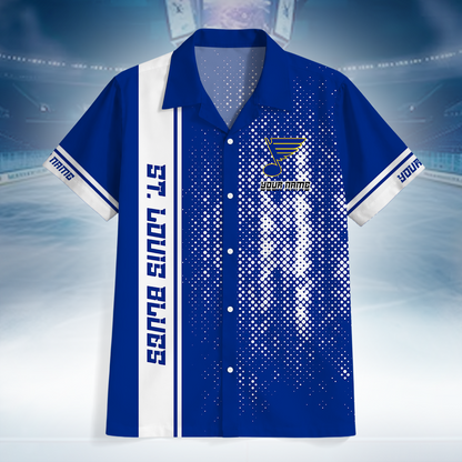 LIMITED EDITION - NEW CUSTOMIZED NHL14 SLB ST. LOUIS BLUES UNISEX HAWAIIAN SHIRT