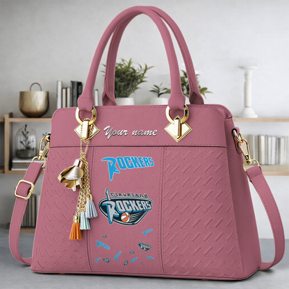 [FAN FAVORITE] NEW CUSTOMIZED WNBA14 CLR CLEVELAND ROCKERS MULTICOLOR HANDBAG