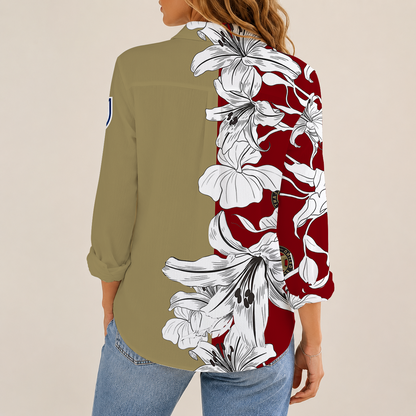 [FAN EXCLUSIVE] NEW CUSTOMIZED MLS14 ALU ATLANTA UNITED FC WOMEN CASUAL SHIRT