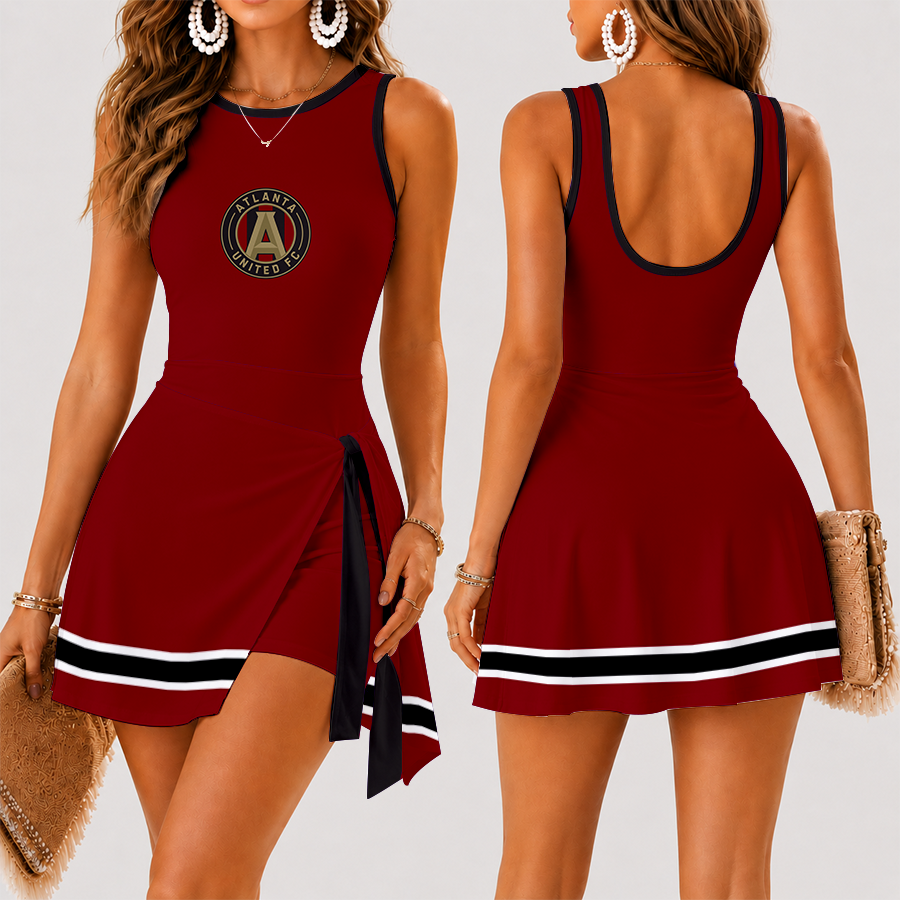 [FAN EXCLUSIVE] NEW CUSTOMIZED MLS14 ALU ATLANTA UNITED FC WOMEN'S SUMMER SKORT DRESS