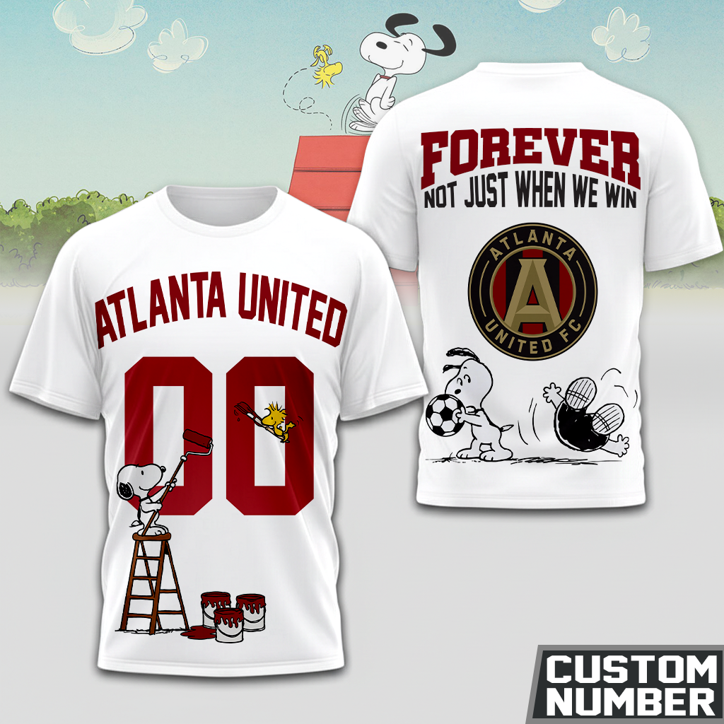ENDING TODAY - NEW CUSTOMIZED MLS14 ALU ATLANTA UNITED FC x SNOOPY HOODIE, T-SHIRTS, ZIP HOODIE, SWEATSHIRTS & POLO