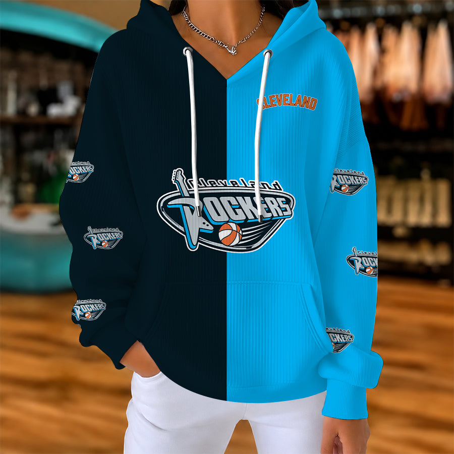 [FAN FAVORITE] NEW CUSTOMIZED WNBA14 CLR CLEVELAND ROCKERS RIBBED HOODIE & SWEATSHIRT