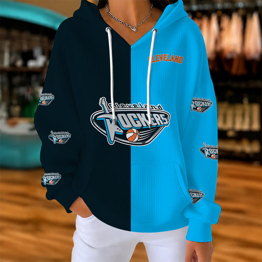 [FAN FAVORITE] NEW CUSTOMIZED WNBA14 CLR CLEVELAND ROCKERS RIBBED HOODIE & SWEATSHIRT