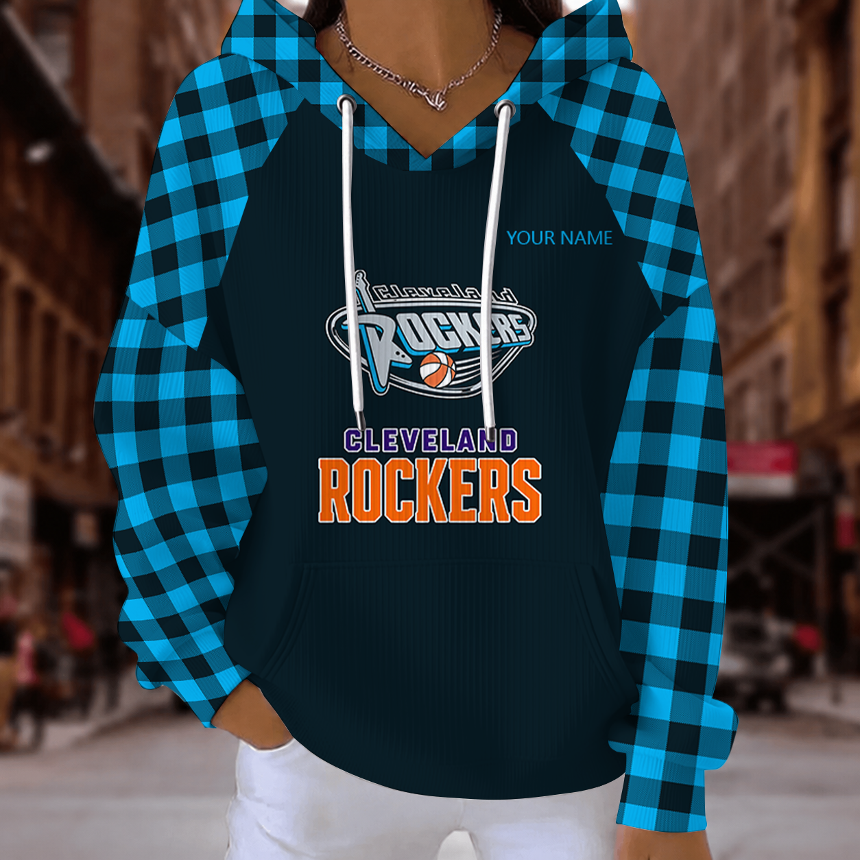 [FAN FAVORITE] NEW CUSTOMIZED WNBA14 CLR CLEVELAND ROCKERS RIBBED HOODIE & SWEATSHIRT