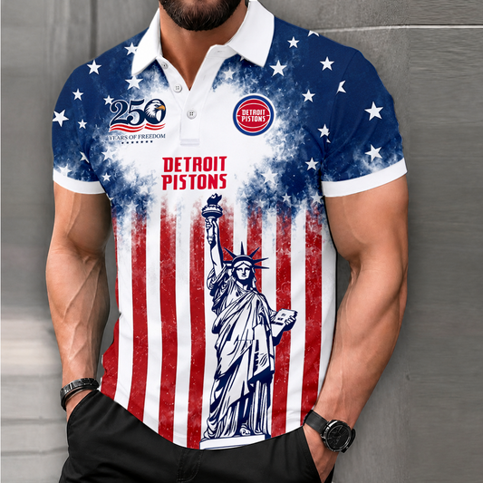 LIMITED EDITION - NEW CUSTOMIZED NBA14 DPI DETROIT PISTONS POLO SHIRT, ZIP POLO SHIRT & T-SHIRTS