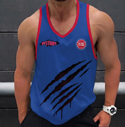 ELITE EDITION - NEW CUSTOMIZED NBA14 DPI DETROIT PISTONS UNISEX TANK TOP
