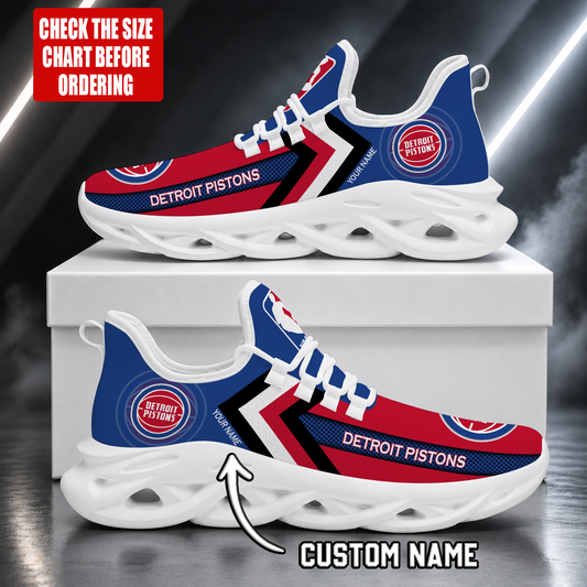 FINAL SALE - NEW CUSTOMIZED NBA14 DPI DETROIT PISTONS MAX SOUL SHOES