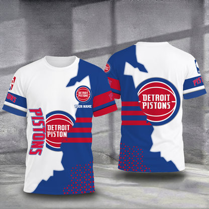 LIMITED EDITION - NEW CUSTOMIZED NBA14 DPI DETROIT PISTONS T-SHIRT, POLO SHIRT, ZIP POLO SHIRT, SWEATSHIRT, HOODIE & ZIP HOODIE