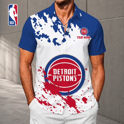 VIRAL EDITION - NEW CUSTOMIZED NBA14 DPI DETROIT PISTONS UNISEX HAWAIIAN SHIRT