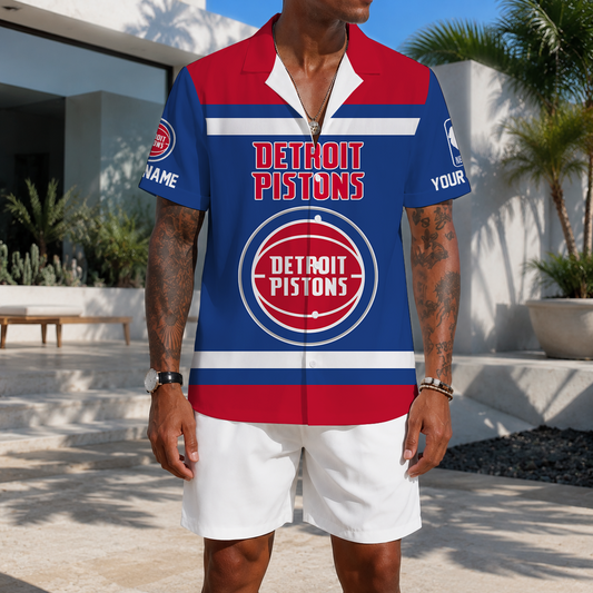 EXCLUSIVE EDITION - NEW CUSTOMIZED NBA14 DPI DETROIT PISTONS UNISEX HAWAIIAN SHIRT