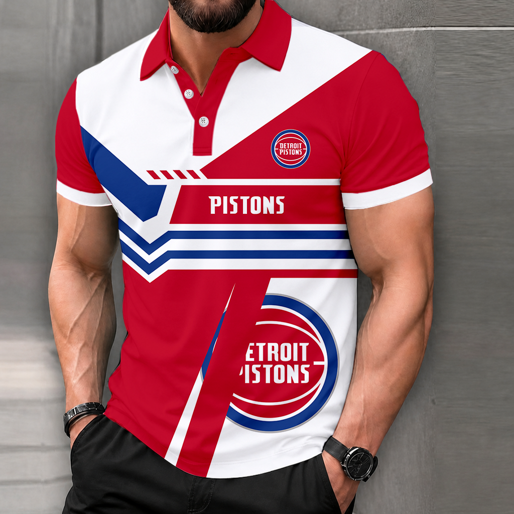 LIMITED EDITION - NEW CUSTOMIZED NBA14 DPI DETROIT PISTONS POLO SHIRT, ZIP POLO SHIRT & T-SHIRTS