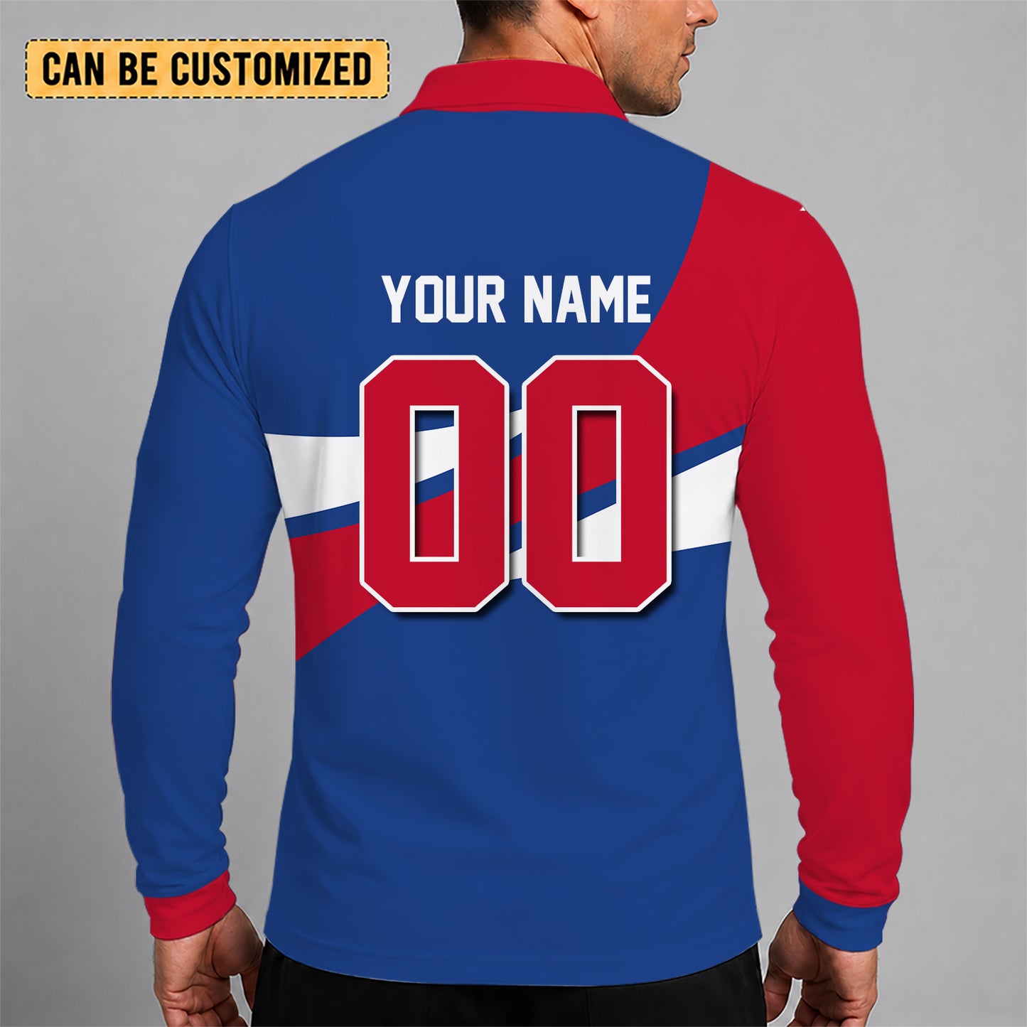[HOT DEAL] NEW CUSTOMIZED NBA14 DPI DETROIT PISTONS MEN LONG SLEEVE POLO