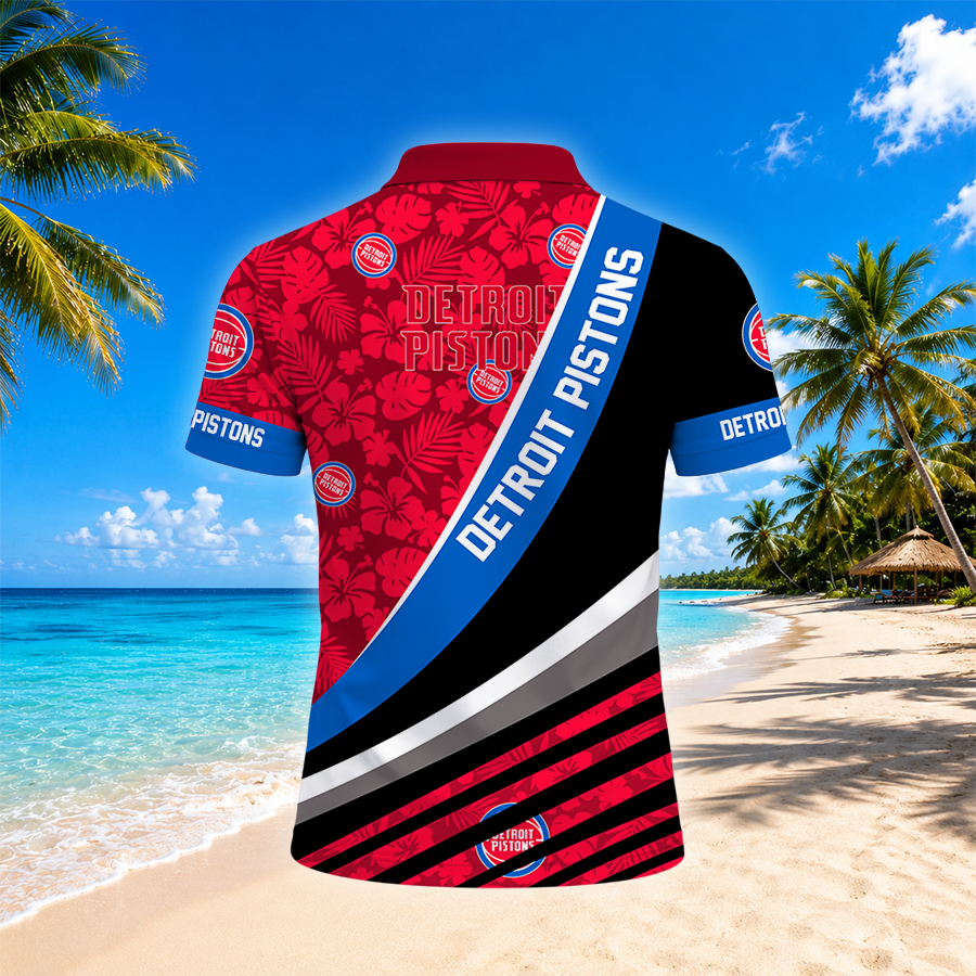 [HOT DEAL] NEW CUSTOMIZED NBA14 DPI DETROIT PISTONS POLO SHIRT