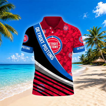 [HOT DEAL] NEW CUSTOMIZED NBA14 DPI DETROIT PISTONS POLO SHIRT