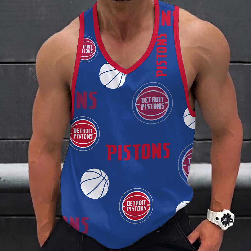 LIMITED EDITION - NEW CUSTOMIZED NBA14 DPI DETROIT PISTONS UNISEX TANK TOP