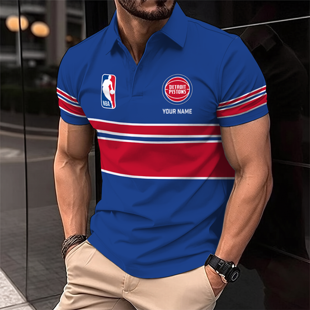 [HOT DEAL] NEW CUSTOMIZED NBA14 DPI DETROIT PISTONS POLO SHIRT