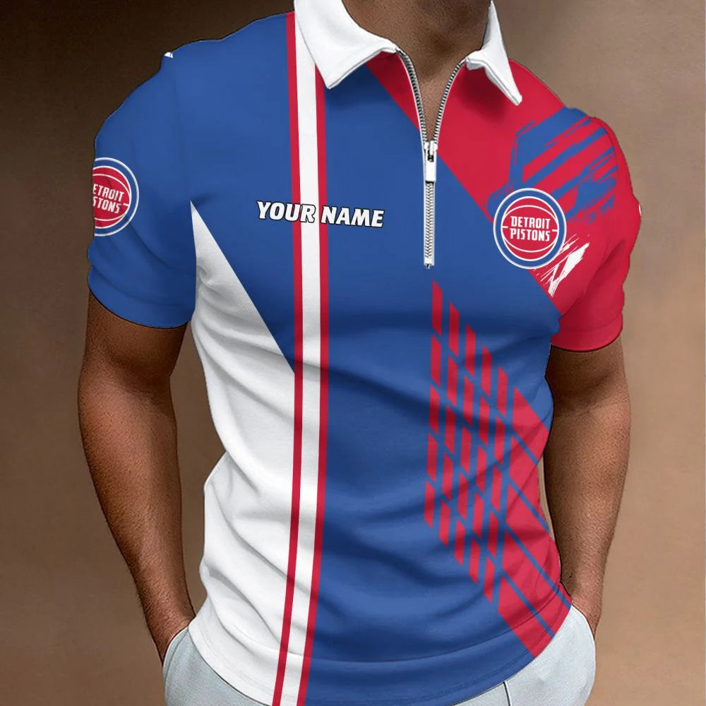 LIMITED EDITION - NEW CUSTOMIZED NBA14 DPI DETROIT PISTONS POLO SHIRT, ZIP POLO SHIRT & T-SHIRTS